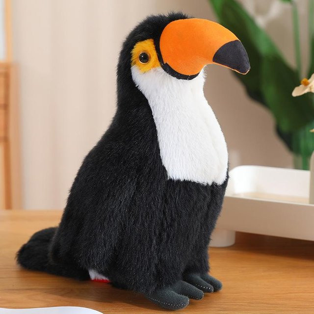 Linyi toy Plüsch-Tukan, Stofftierpuppe, weiß, ab 14 Jahren - Bild 1
