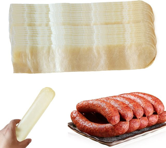 SAFEBET Naturwursthüllen getrocknet für Salami und Räuchersausage, 6,5 cm x 30 cm - Bild 1