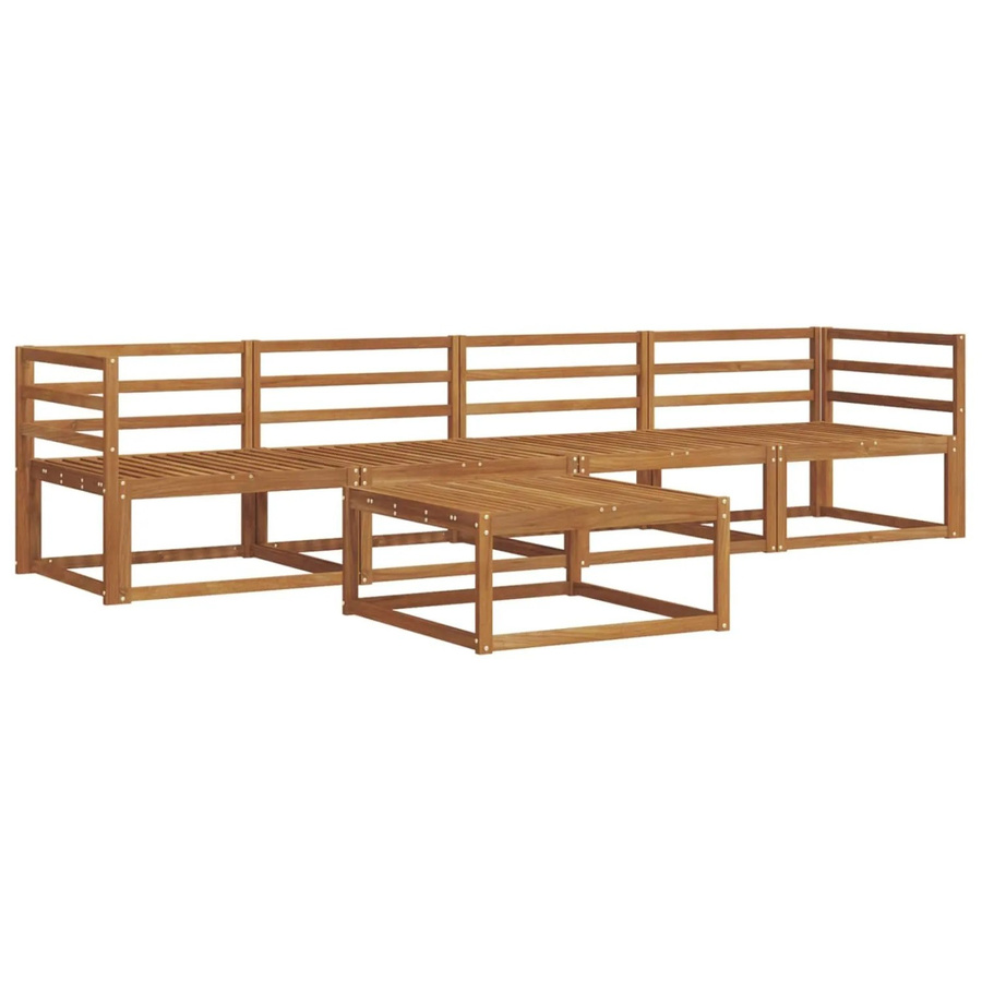 vidaXL Outdoor-Sofagarnitur 5-teilig aus Akazie Massivholz in Braun - Bild 2