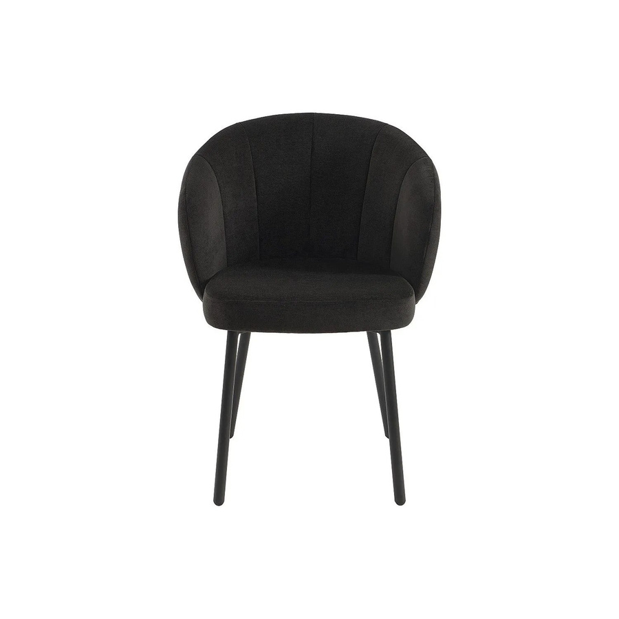 Vente-unique Stuhl Tanury Modern in Schwarz aus Stoff und Metall, Breite: 60 cm, Höhe: 78,5 cm, Tiefe: 62 cm - Bild 2