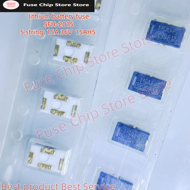 10er Set SFH-2015A SFH-2015B SFH-1215A SFH-1215B 15AH5 15AH3 Drei-polige Lithium-Batteriesicherung in Blau - Bild 1