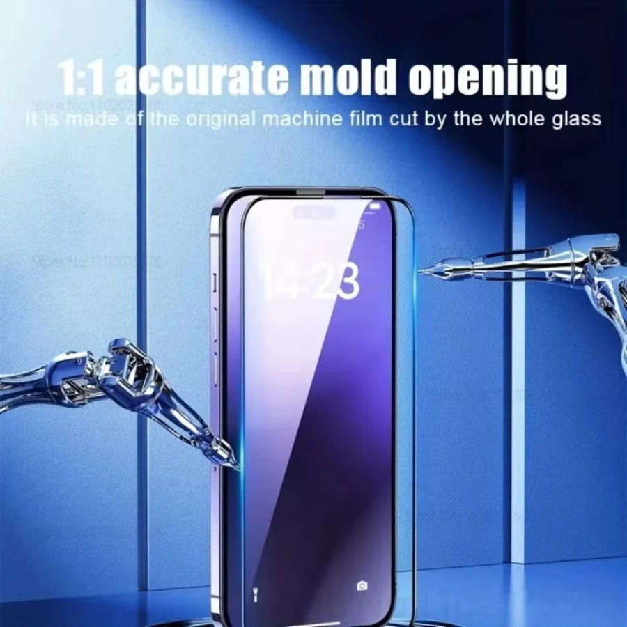 10er Set Schutzfolien für iPhone: 5 Stück 9D Black Edge gehärtetes Glas und 5 Stück Kameraschutzfolien, Schwarz und Transparent - Bild 1
