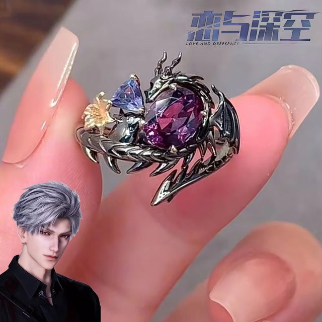 BOOCRE Ring, Legierung, Silber, Kristall, Unisex - Bild 1