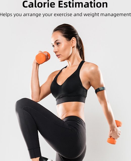 XOSS Beat Band Pro HRM Herzfrequenzmesser-Armband in Schwarz, IP68 wasserdicht, intelligenter Fitnesssensor für Radfahren, Laufen und Schwimmen - Bild 1