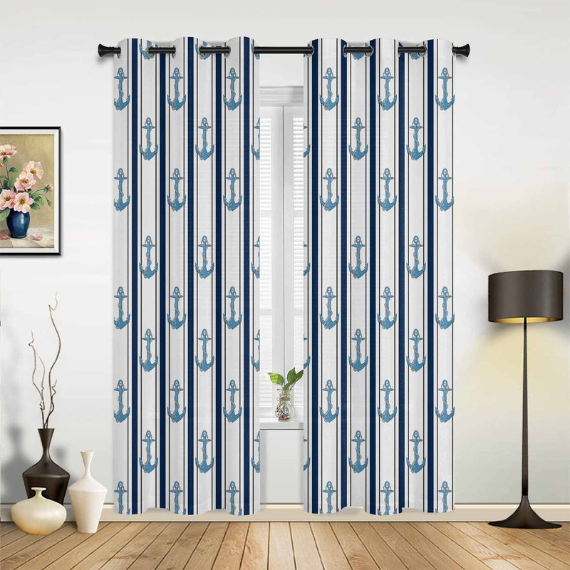 Super Six Semi-transparente Vorhänge aus Polyester für Wohnzimmer und Schlafzimmer, Breite: 135 cm, Höhe: 60 cm - Bild 2