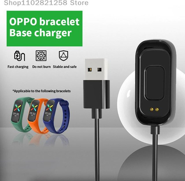 Oppo Uhrenarmband USB-Ladekabel, Magnet, Schwarz - Bild 1