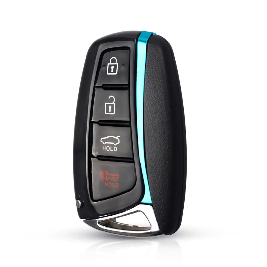 KEYYOU Fernbedienung Gehäuse mit TOY40 Klinge für Hyundai Genesis, Santa Fe, Equus und Azera, Farbe: Schwarz - Bild 2