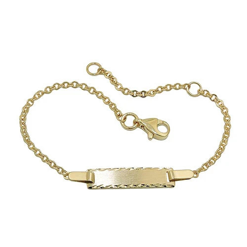 Colfem Armband Schildband, 375 Gold, Diamant, Kinder - Bild 1