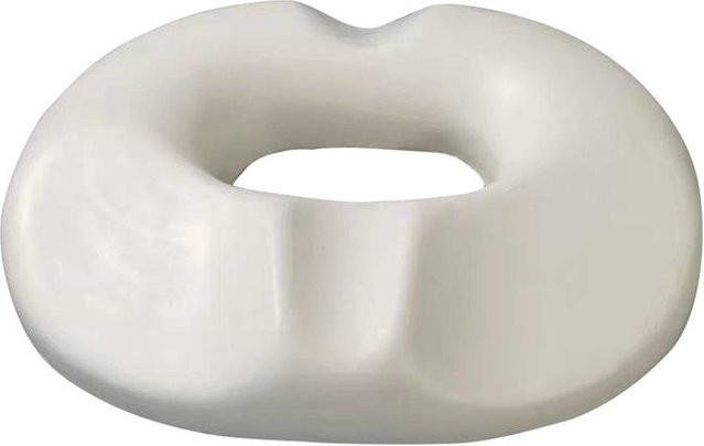 BMC Medical Memory-Foam Dekubituskissen mit Lochringkreis zur Entlastung des Steißbeins in Creme - Bild 1