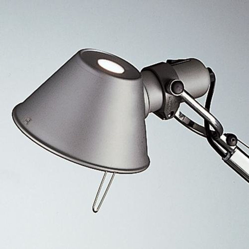 Artemide Tolomeo Mini Tavolo Tischleuchte in Silber aus Aluminium mit LED und E27 Fassung - Bild 2