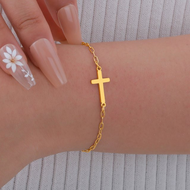 Myfresty Armband Edelstahl, Gold, Zirkonia, Damen - Bild 1