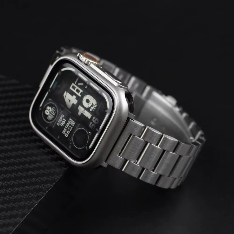 CAOWTAN Uhrenarmband Edelstahl, Silber, Unisex - Bild 3