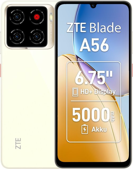ZTE Blade A56 Smartphone Gold mit 64 GB Speicher und 4 GB RAM - Bild 1