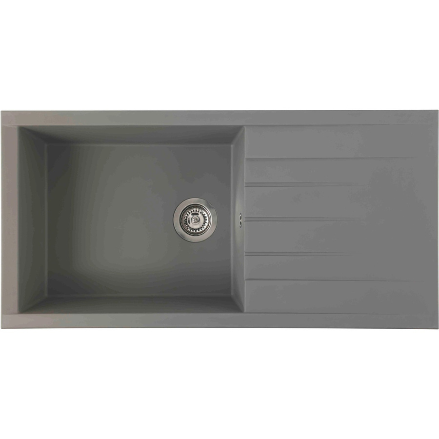 Respekta Einbauspüle Houston aus Granit Mineralite in Grau, B/T: 100 x 50 cm - Bild 2