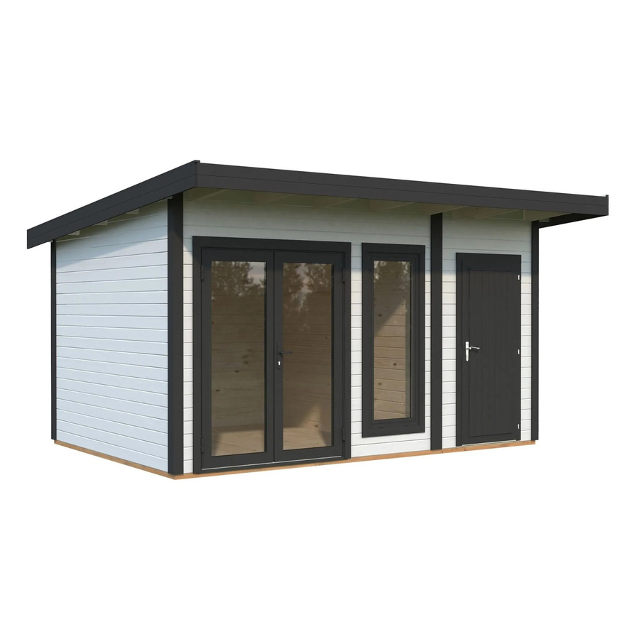 Palmako Gartenhaus Aurelia aus Holz mit Pultdach in Weiß, B: 436 cm, T: 300 cm, H: 264 cm - Bild 2