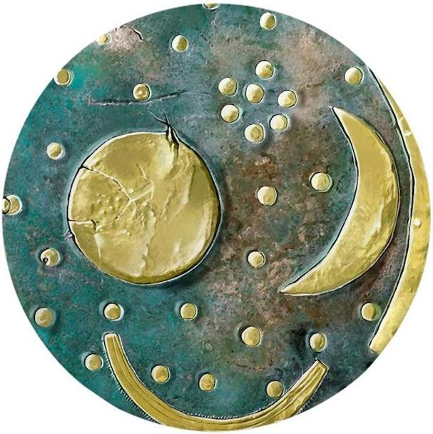 Brosche Nebra-Himelscheibe, Bronze, Damen - Bild 1
