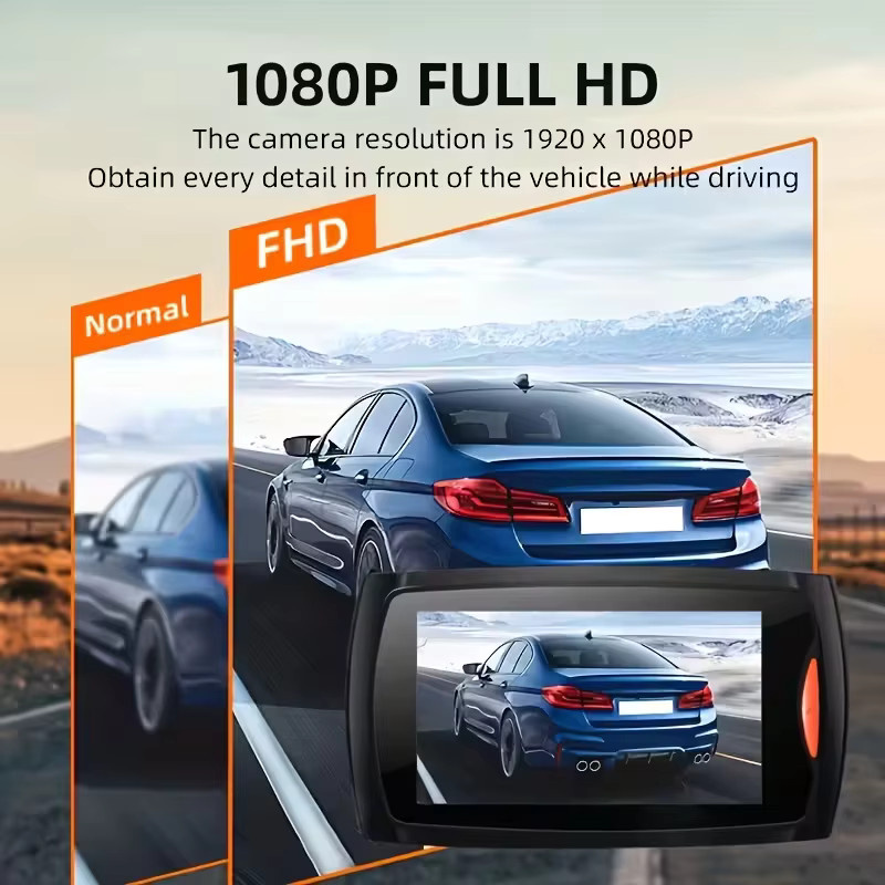 DAINU Dashcam in Schwarz mit 1080p HD, Infrarot-Nachtsicht, Loop-Aufnahme und 24-Stunden-Parküberwachung - Bild 4