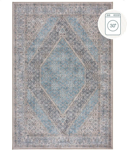 Flair Rugs Vintageteppich Corin Blau B x T: 190 x 290 cm - Bild 1