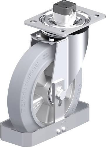 Blickle L-ALEV 200K-CS11-SG-FS Stahlblech-Lenkrolle in Grau mit 200 mm Rad-Durchmesser und 400 kg Tragfähigkeit - Bild 1