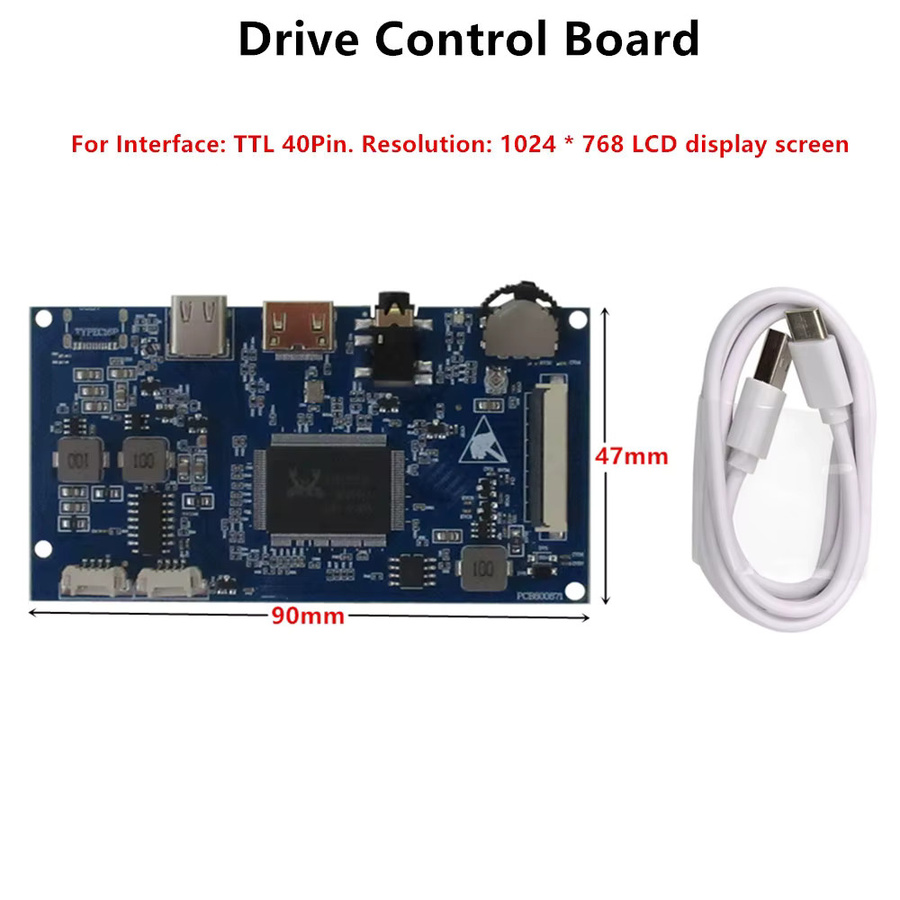 Heyman HJ080IA-01E 8 Zoll IPS LCD-Monitor mit 4:3 Format, tragbarer Mini HDMI und Typ-C Display für Raspberry Pi und DIY-Projekte - Bild 4
