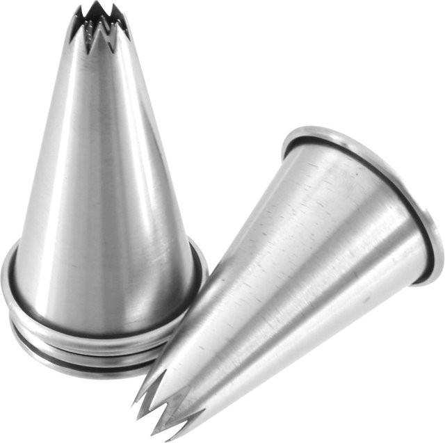 FMprofessional Sterntüllen-Satz aus Edelstahl in Silber, 5-teilig, spülmaschinenfest - Bild 1