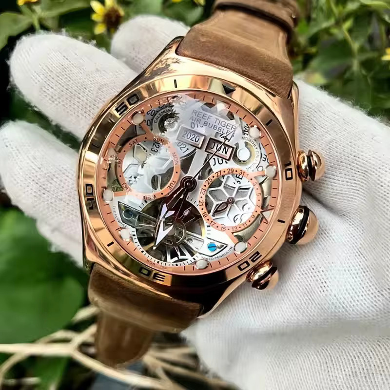 Reef Tiger Automatikarmbanduhr, Edelstahl, Saphirglas, Herren - Bild 2