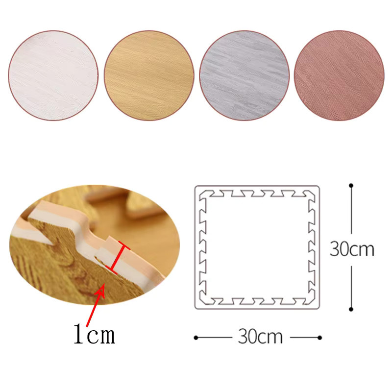 DHDH Holzmaserung Bodenschaum Puzzle-Matte - Bild 4