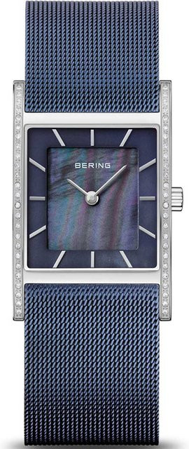 Bering Damenuhr, Quarz, Edelstahl, Blau, 26 mm, 5 ATM - Bild 1