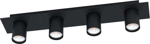 Eglo Valcasotto 4-flammige LED-Spotleuchte in Schwarz mit GU10 Fassung - Bild 1