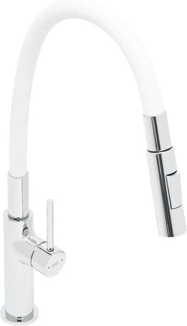 Swiss Aqua Technologies Wandmontierte Duscharmatur mit Thermostat und Sprayfunktion in Weißmatt und Chrom - Bild 1