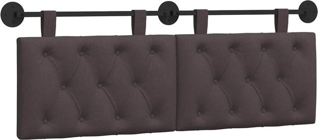 vidaXL Wandmontiertes Polsterpaneel aus Stoff in Dunkelbraun B/H/T: 150 x 55 x 7 cm - Bild 1