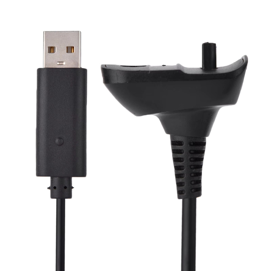 Microsoft Xbox 360 Wireless Controller USB-Schnellladekabel aus reinem Kupfer in Schwarz - Bild 2