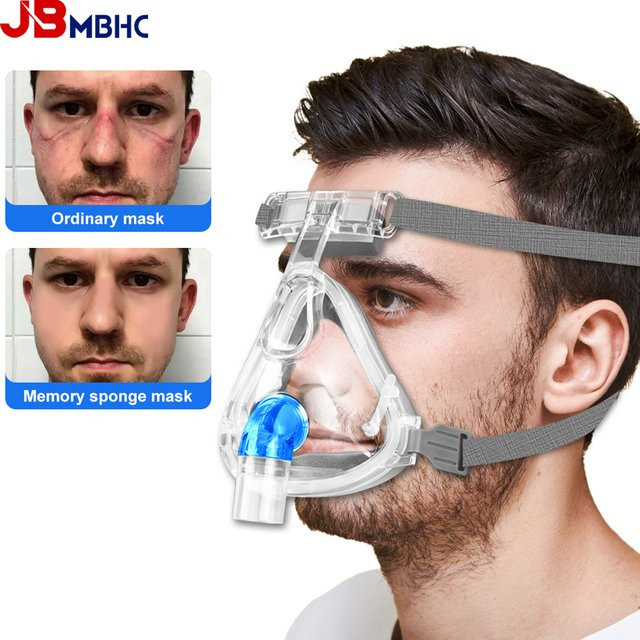 JBMBHC Vollgesichts- & Nasen-CPAP-Maske aus Memory-Schaum - Bild 1