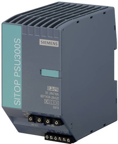 Siemens Hutschienen-Netzteil 24 V/DC 10A in Grau - Bild 1