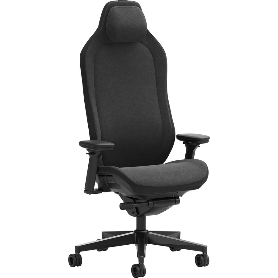 Fractal Design Refine 2 Fabric Gaming-Stuhl in Schwarz mit Kopfstütze und verstellbarer Sitztiefe - Bild 1