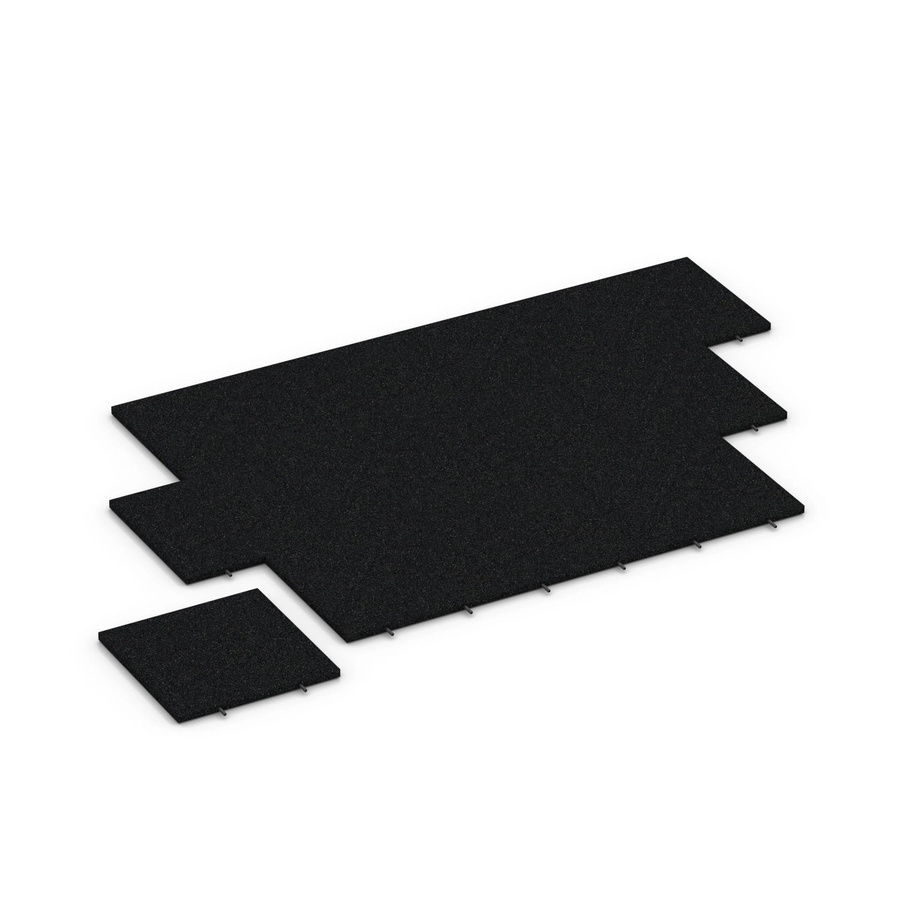 WARCO Fallschutzplatte Anthrazit B/T/H: 50 x 50 x 3 cm - Bild 2