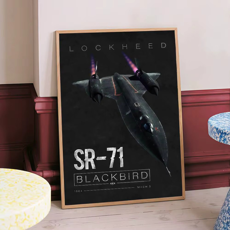 F16 Blackbird Fighter Jet DIY Wandaufkleber in Schwarz zur Dekoration von Wohnzimmer oder Bar - Bild 5