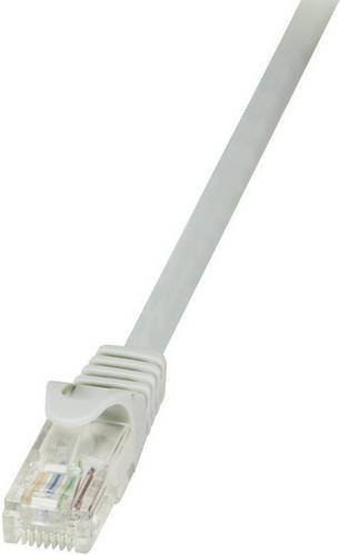 LogiLink CP1062U RJ45 Netzwerkkabel CAT 5e U/UTP Ethernet LAN Patchkabel, Grau, Länge: 3,00 m - Bild 1