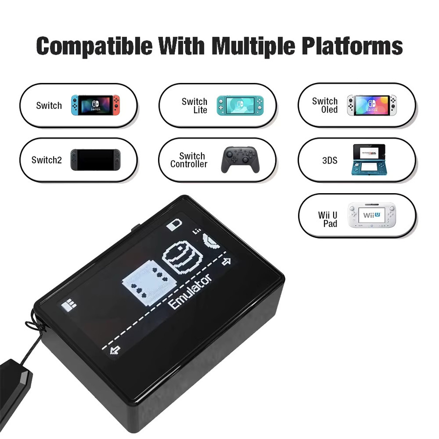 Pixl Infinite Card NFC Smart Simulator Charakter Induktionsbrenner für Nintendo Switch, Switch2, 3DS und Wii U in Schwarz oder Weiß - Bild 2