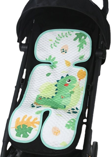 Waschbares Baby Kinderwagen Sitzkissen aus atmungsaktivem Eis-Seide-Mesh für Kleinkinder 0-3 Jahre in Blau und Multicolour - Bild 1