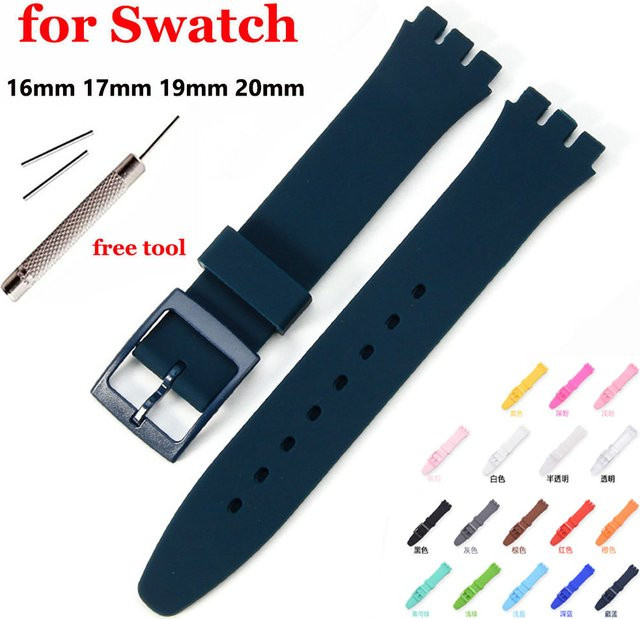 Swatch Uhrenarmband Kautschuk, Bunt, Unisex - Bild 1