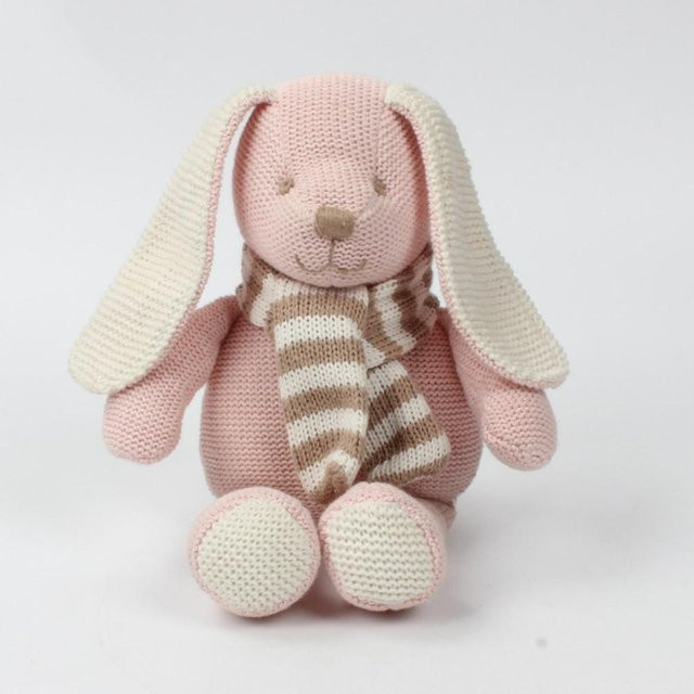 Yiran toy Handgestrickte Hasenpuppe, Plüschhase, ab 4 Jahren - Bild 1