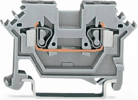 WAGO 280-601 Durchgangsklemme 5mm Zugfeder Grau 100 Stück - Bild 1