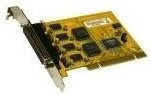 Exsys EX-41054 PCIe-Serieller Adapter mit 4 RS-232 Anschlüssen in Gold - Bild 1