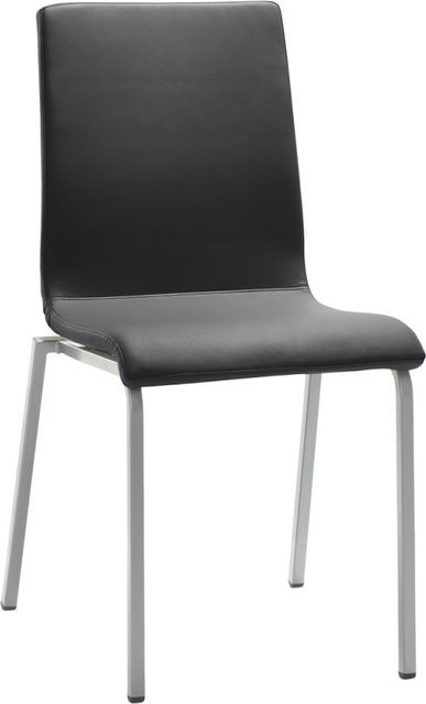 Mayer Sitzmöbel Stuhl 2120 mit Mikrofaser-Stoff und Metallgestell, Farbe Anthrazit und Silber, B/T/H: 47 x 54 x 90 cm - Bild 1