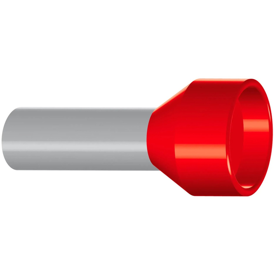 Hilpress Aderendhülsen isoliert Rot 10 mm² x 21 mm, 100 Stück - Bild 2