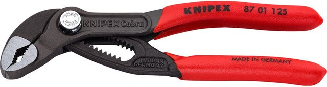 Knipex Cobra Wasserpumpenzange in Rot und Grau mit Kunststoffgriffen - Bild 1