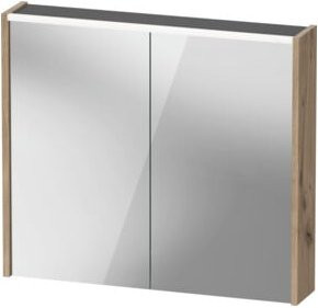 Duravit LED-Badspiegel D-Code mit 2 Türen in Ei Marmor, B/H/T: 80 x 70 x 14,8 cm - Bild 1