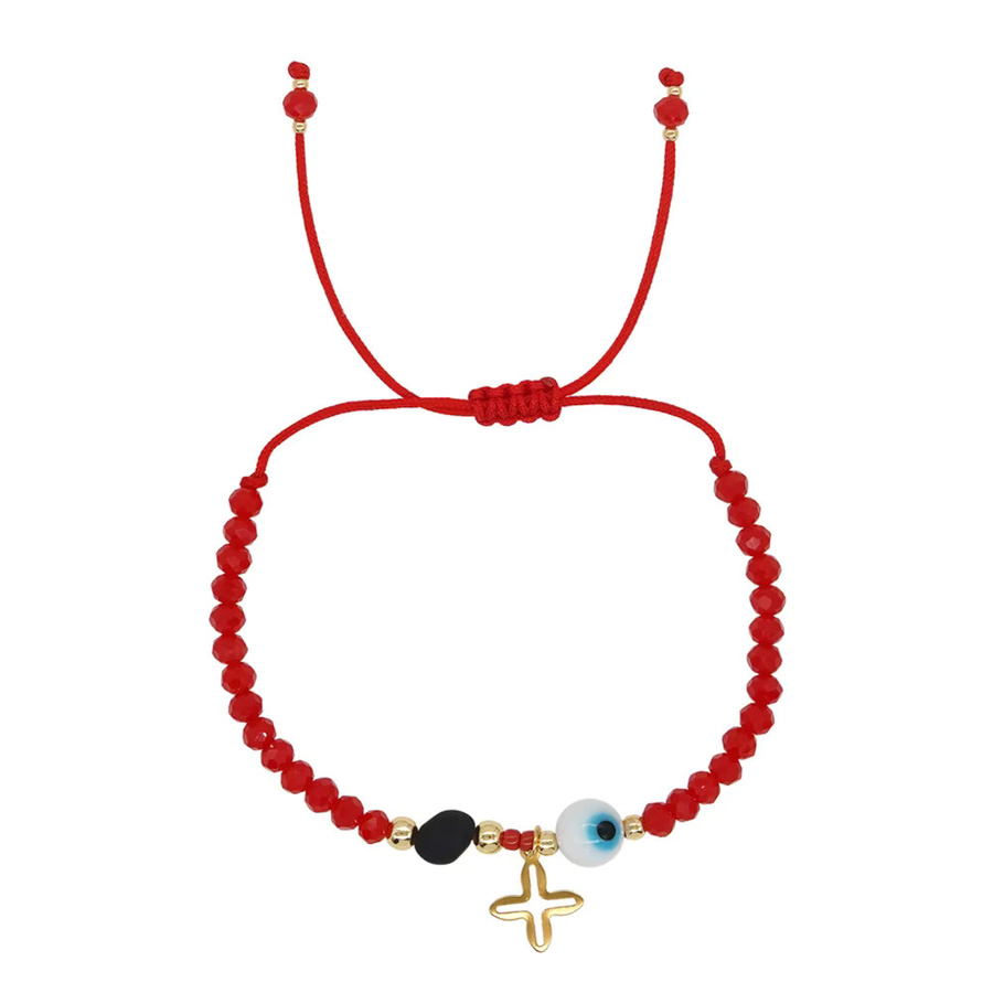 Go2Boho Armband, Edelstahl, Glas Augen Kristall Perlen, Damen - Bild 3