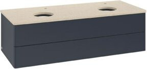 V&B Waschtischunterschrank Antao ohne Frontstruktur, Wandhängend, Lackiert, B/T/H: 120 x 36 x 50 cm - Bild 1